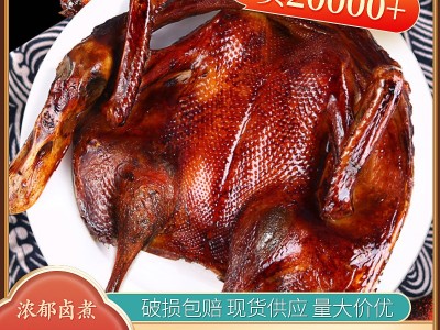 350g休闲鸭肉零食 湖南卤味特产手撕酱香板鸭美味即食熟食小吃图2