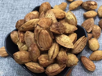 马记坚果铺坚果超薄壳杏仁NP10斤/箱巴旦木大杏仁散装整箱批发图2