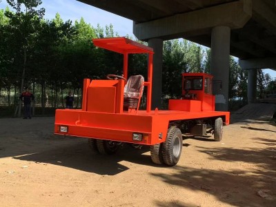 两边开四不像转运平板运输车 加长型工程车 加重设备运输自卸车图1