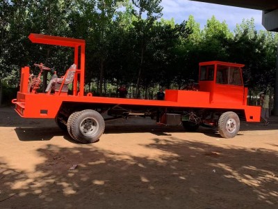 两边开四不像转运平板运输车 加长型工程车 加重设备运输自卸车图2