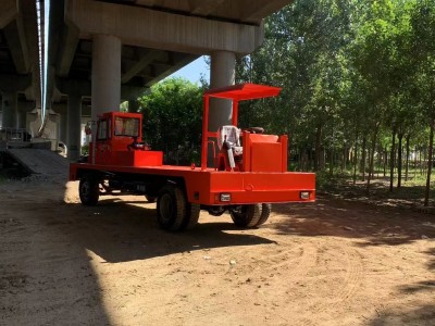 两边开四不像转运平板运输车 加长型工程车 加重设备运输自卸车图3