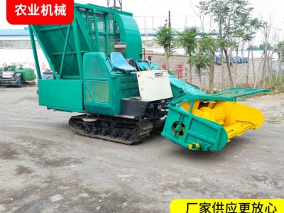 大型玉米履带式收割机 自走式秸秆牧草粉碎机 地滚刀青储机图2