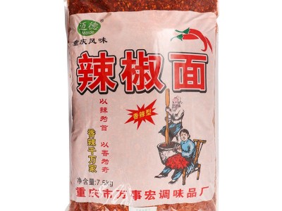 现货批发手工大粗红油辣椒面.商用油泼辣子餐饮炒菜火锅干碟蘸料图5