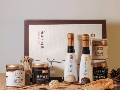 顶志 芝麻油 芝麻香油 调味 麻油 纯压榨香油 芝麻酱 礼盒装图2
