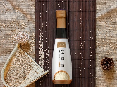 顶志 芝麻油 芝麻香油 调味 麻油 纯压榨香油 芝麻酱 礼盒装图5