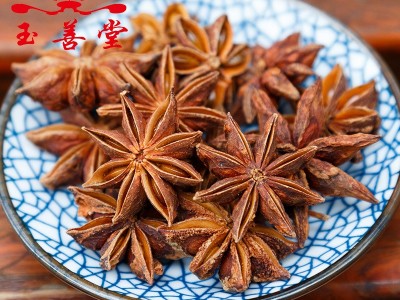 玉善堂足干大红八角大茴香大料不掺杂不打潮农家晒干香辛料烧卤菜图4