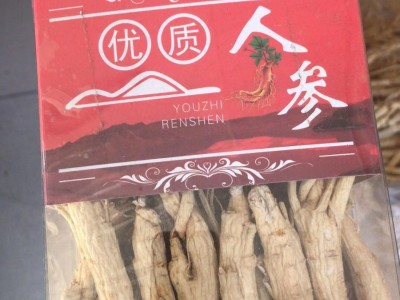 生晒参东北长白山人参 吉林500g礼盒白参红参高丽参鲜人参礼盒图4