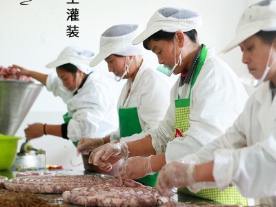 农家风干土香肠咸味黑猪纯肉肠腊香灌装腊肠 徽州特产500g图3