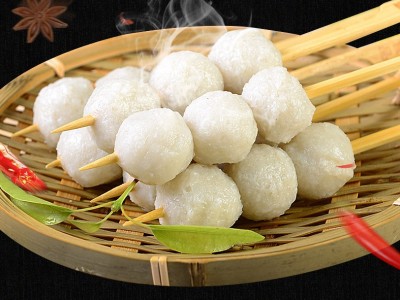 弹牙鱼蛋350g10串火锅豆捞关东煮麻辣烫串串香冒涮锅鱼蛋串鱼丸串图2