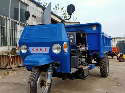 现货农用三轮车 建筑工程三轮车 液压自卸工地用的柴油三轮车厂家图4