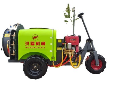 自走式手拉葡萄园打药机 风送式果树喷雾机 三轮喷药消毒机图4