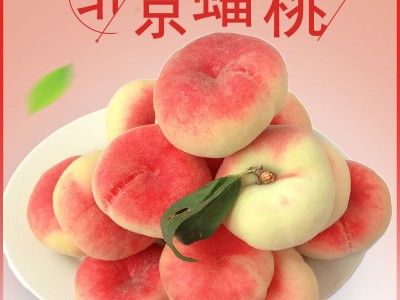 桃子现货北京平谷水蜜桃蟠桃5/2斤水蜜桃新鲜水果工厂包邮代发厂图2