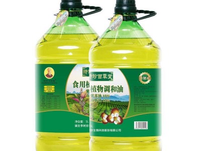 湖北李时珍紫苏山茶调和油5L 工厂直发 食用油批发图2