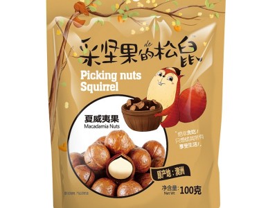 夏威夷果100g自立袋装奶油味大开口器坚果炒货零食品批发代发图3