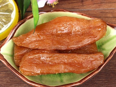 倒蒸红薯干无糖精紫薯干低脂代餐健身零食出口地瓜干欧乐食品干芋图2