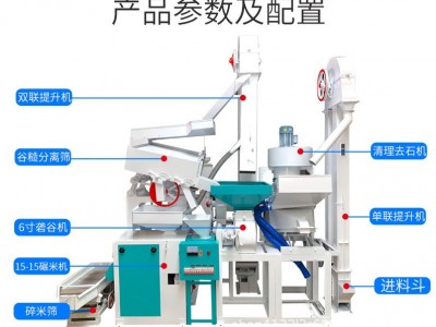 碾米机商用型稻谷剥壳机 新型脱粒机打米机小米加工成套设备图4