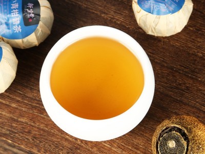 新宝堂小青柑新会陈皮普洱茶礼盒装250克一罐柑普茶图4