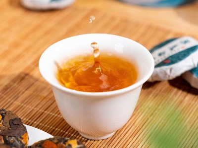 陈皮白茶小包装老白茶小茶饼寿眉陈皮白茶小饼干罐装500g图4