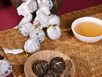 新会陈皮小龙珠批发陈皮普洱龙珠茶小龙珠白茶毛健茶红茶厂家加工图2