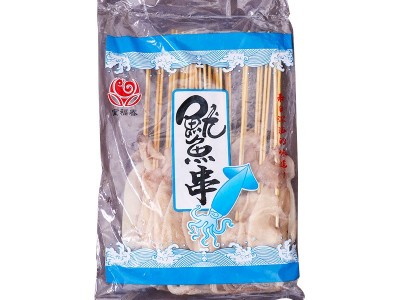 铁板鱿鱼串烧烤食材油炸半成品冷冻鱿鱼串50g*100支【厂家批发】图5