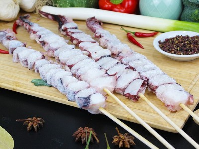 鑫发远洋章鱼串八爪鱼串油炸烧烤食材大串鱿鱼串龙珠串直批图3