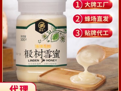 厂家批发长白山黑蜂雪蜜500g椴树成熟结晶农家蜂蜜现货一件代发图2