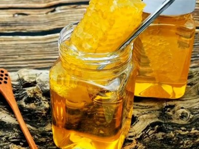 原生蜂蜜批发瓶装巢蜜500g农家土特产多花蜂巢蜜抖音直播控价代发图2