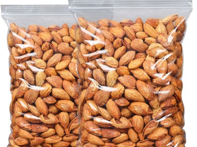 批发 NP薄壳开口壳杏仁巴旦木袋装连罐250g -1000g新货零食品整箱图4