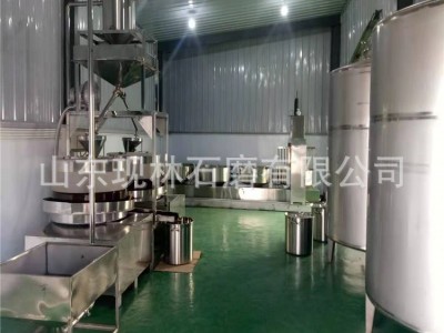 亚麻籽石磨厂家全自动石磨面粉机石磨面粉机组石磨面粉机械图4