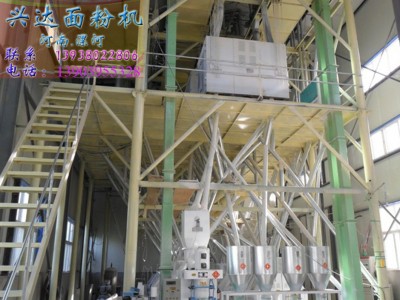 量身定制日产60-80T小麦面粉生产线钢架结构面粉机组兴达粮机设备图4