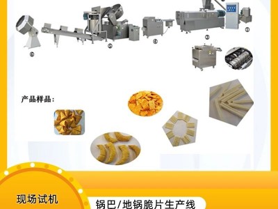 双螺杆挤压机 地锅脆片膨化生产线 沙拉妙脆角尖脆角挤压膨化机械图2