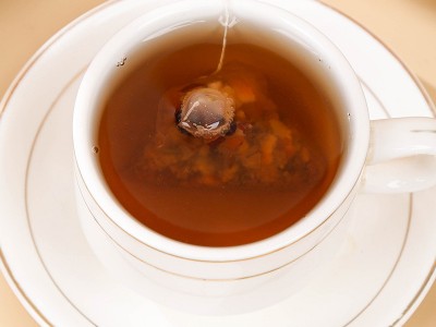刺梨黑枸杞茶125g/袋三角包厂家刺梨黑枸杞陈皮红枣茶网红爆款图2