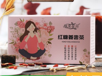 缘来花开 红糖姜茶 花茶黑糖姜枣茶 养女生茶大姨妈贴 牌盒气血茶图3