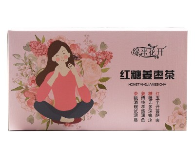 缘来花开 红糖姜茶 花茶黑糖姜枣茶 养女生茶大姨妈贴 牌盒气血茶图5