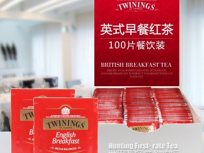 进口茶包TWININGS川宁英式早餐红茶100包酒店客房咖啡奶茶店配料图4