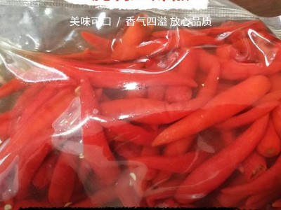 厂家批发腌辣椒 腌制下饭菜爽口红辣椒 餐饮酒店饭馆腌制红辣椒图2