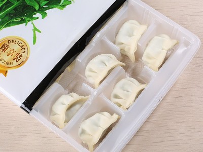 特别菜园蒲公英水饺速冻素食饺子360g冷冻懒人速食食品整箱批发图4