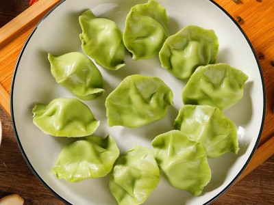 手工包制鲅鱼水饺手工海鲜饺子速冻速食手工简餐商用煎饺蒸饺图3
