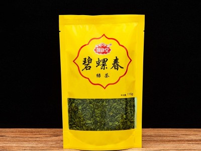 超市供应 碧螺春袋装绿茶 115g明前新茶包装散装茶叶批发一件代发图2