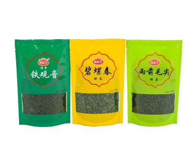 超市供应 碧螺春袋装绿茶 115g明前新茶包装散装茶叶批发一件代发图4