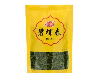 超市供应 碧螺春袋装绿茶 115g明前新茶包装散装茶叶批发一件代发图5