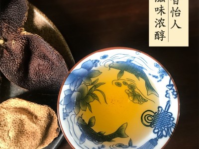 广东新会特产陈皮 10年15年20年老陈皮 250克玻璃罐礼盒装图4