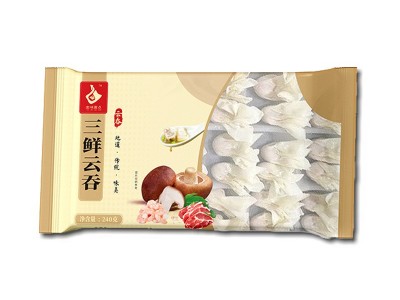 三鲜云吞虾速冻食品仁猪肉冬菇云吞10g*24*20包商用速食馄饨批发图5
