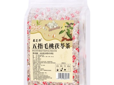 美芝仟五指毛桃茯苓茶400克/袋五指毛桃土茯苓茶汤包三角包代用茶图5