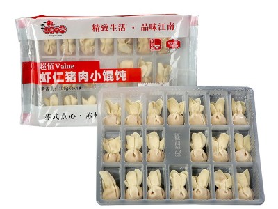 150g虾仁猪肉小馄饨三鲜云吞宝宝速冻早餐食品荠菜猪肉小馄饨抄手图5
