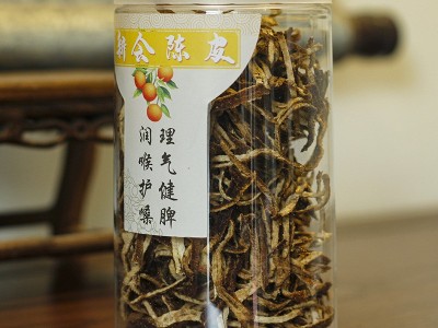 生晒切丝八年新会老陈皮丝大红皮陈皮丝陈皮茶散装方便冲泡水泡茶图2