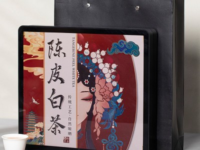 福鼎白茶新会陈皮寿眉老白茶珍藏陈年枣香小圆饼干茶叶礼盒装500g图2
