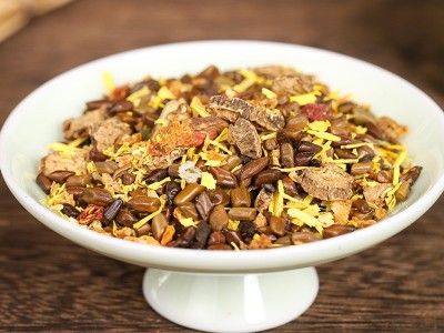 盒装菊花决明子茶枸杞决明子金银花牛蒡根熬夜清火袋泡茶养生茶图2