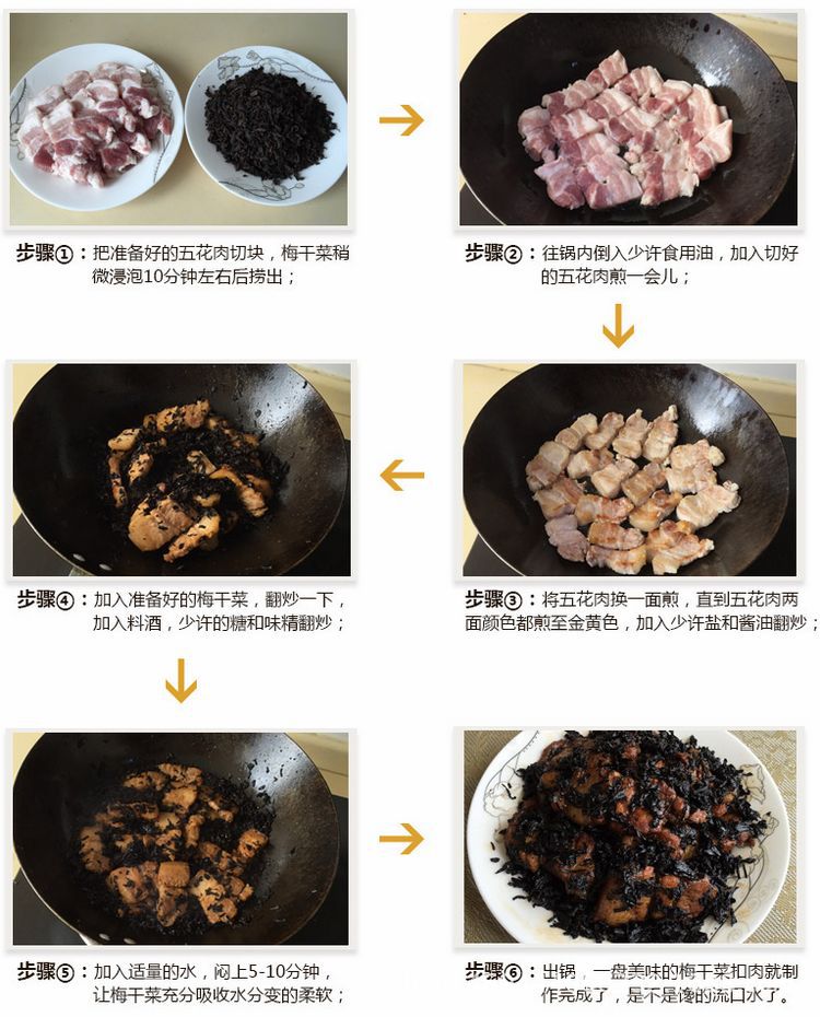 梅干菜炒肉做法