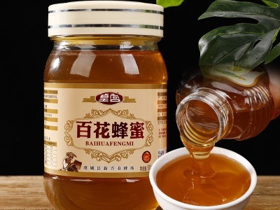 皇宫玻璃瓶蜂蜜500g百花蜜农家多花洋槐枣花蜂蜜冲饮品蜂蜜批发图3